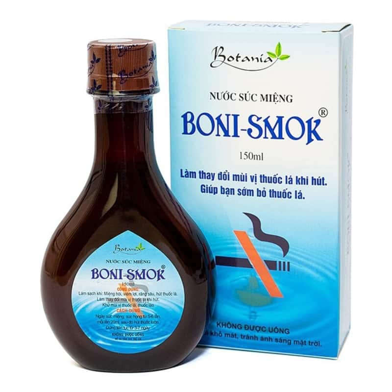 Nước súc miệng thảo dược Boni-Smok cho người hút thuốc lá