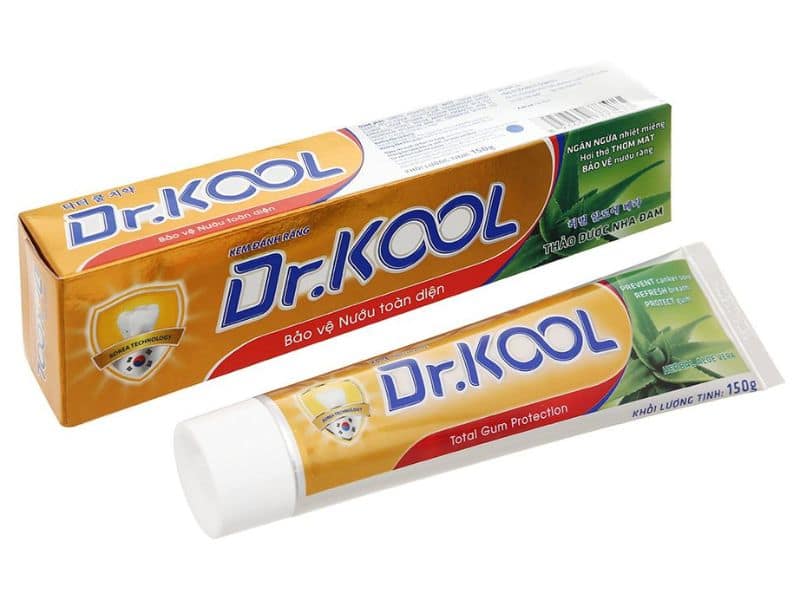 Kem đánh răng Dr. Kool có thành phần thảo dược tự nhiên